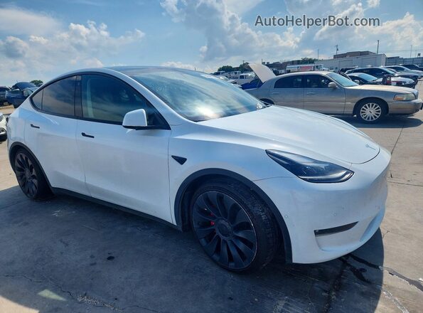 7SAYGDEF5NF552771 2022 TESLA MODEL Белый Передняя правая четверть