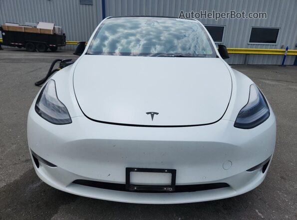 7SAYGDEF6NF308174 2022 TESLA MODEL White Vista de la etiqueta del VIN
