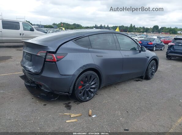 7SAYGDEF6PF668595 2023 TESLA MODEL Y Gray Tył prawy