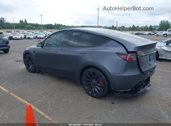 7SAYGDEF6PF668595 2023 TESLA MODEL Y Gray Tył lewy