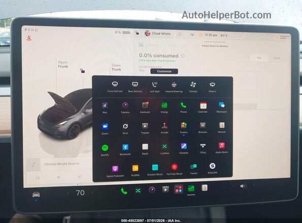 7SAYGDEF6PF668595 2023 TESLA MODEL Y Gray 