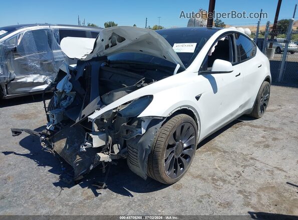 7SAYGDEF6PF822996 2023 TESLA MODEL Y White Передня ліва чверть