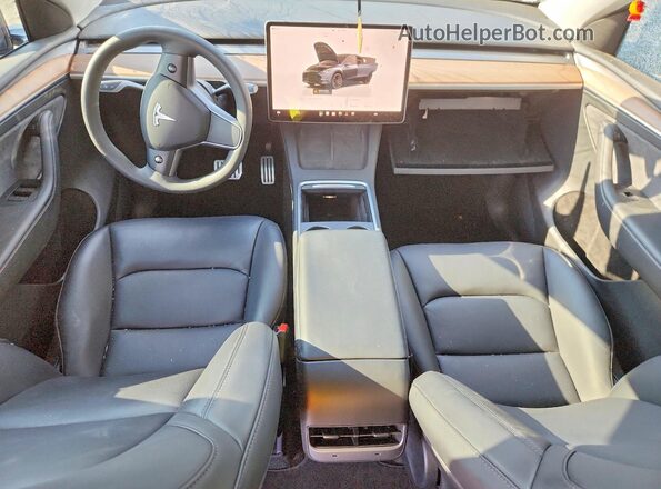 7SAYGDEF6RF022203 2024 TESLA MODEL Gray Առջևի վահանակի տեսք