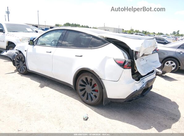 7SAYGDEF7NF307535 2022 TESLA MODEL Y Белый Задняя левая четверть