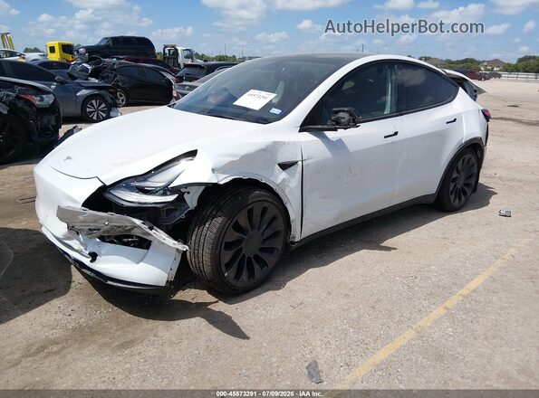 7SAYGDEF7NF307535 2022 TESLA MODEL Y Белый Передняя левая четверть