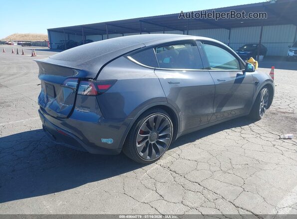 7SAYGDEF7NF346237 2022 TESLA MODEL Y Gray Trasero derecho