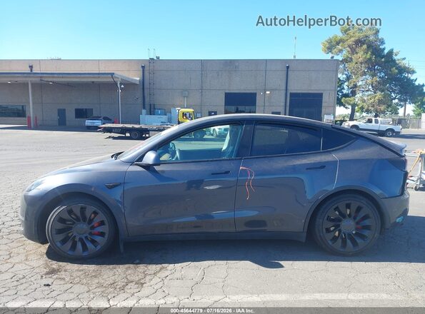 7SAYGDEF7NF346237 2022 TESLA MODEL Y Gray Vista interior de 360 grados