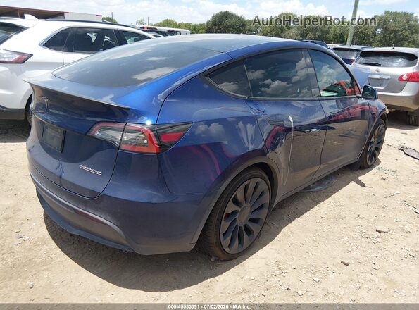7SAYGDEF7NF529914 2022 TESLA MODEL Y Blue უკანა მარჯვენა