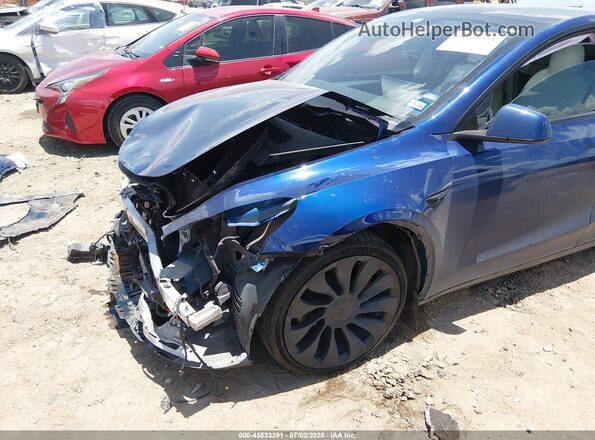 7SAYGDEF7NF529914 2022 TESLA MODEL Y Blue წინა ხედი