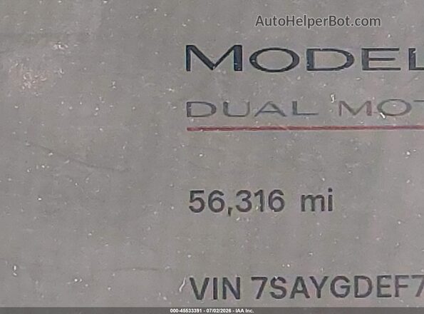 7SAYGDEF7NF529914 2022 TESLA MODEL Y Blue სალონის 360-გრადუსიანი ხედი