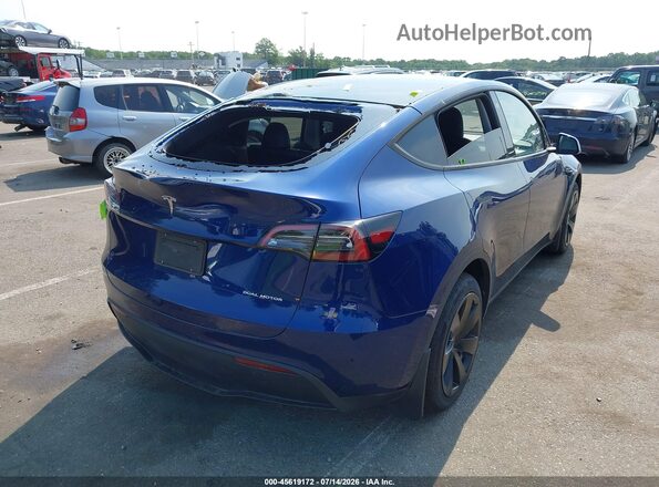 7SAYGDEF7PA049713 2023 TESLA MODEL Y Blue Задня права чверть