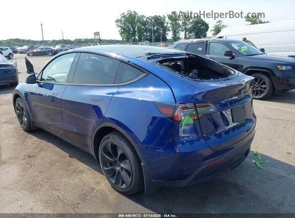 7SAYGDEF7PA049713 2023 TESLA MODEL Y Blue Задня ліва чверть