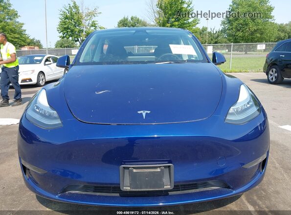 7SAYGDEF7PA049713 2023 TESLA MODEL Y Blue Вид панелі приладів