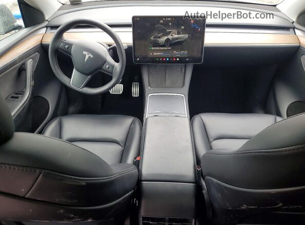 7SAYGDEF7PF588190 2023 TESLA MODEL Gray Widok deski rozdzielczej