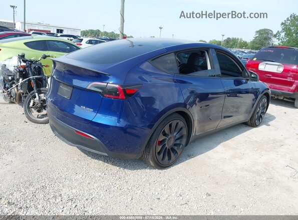 7SAYGDEF7PF667178 2023 TESLA MODEL Y Blue Задня права чверть