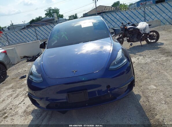 7SAYGDEF7PF667178 2023 TESLA MODEL Y Blue Вид щитка приладів