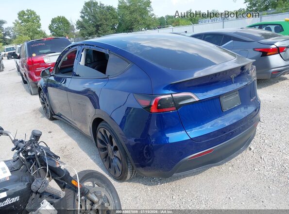 7SAYGDEF7PF667178 2023 TESLA MODEL Y Blue Задня ліва чверть