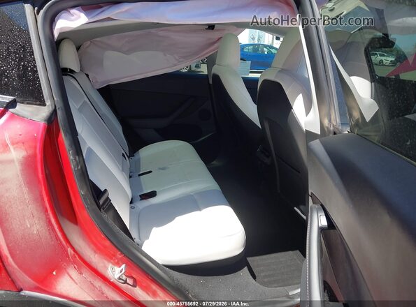 7SAYGDEF7PF740324 2023 TESLA MODEL Y Red Вид наклейки з VIN-кодом