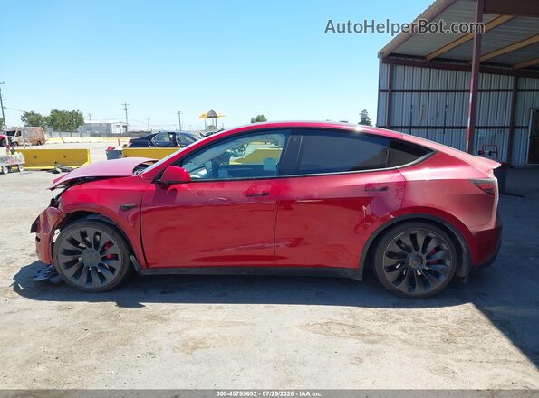 7SAYGDEF7PF740324 2023 TESLA MODEL Y Red Панорамний вид салону 360°
