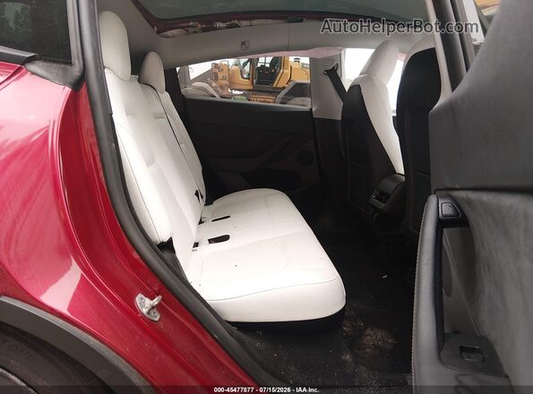 7SAYGDEF7RF043061 2024 TESLA MODEL Y Red Vista de la etiqueta del VIN