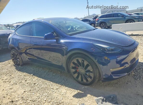 7SAYGDEF8NF348417 2022 TESLA MODEL Blue Przód prawy