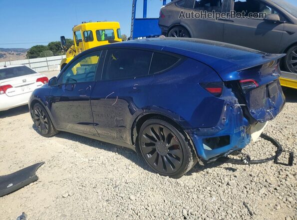 7SAYGDEF8NF348417 2022 TESLA MODEL Blue Tył lewy
