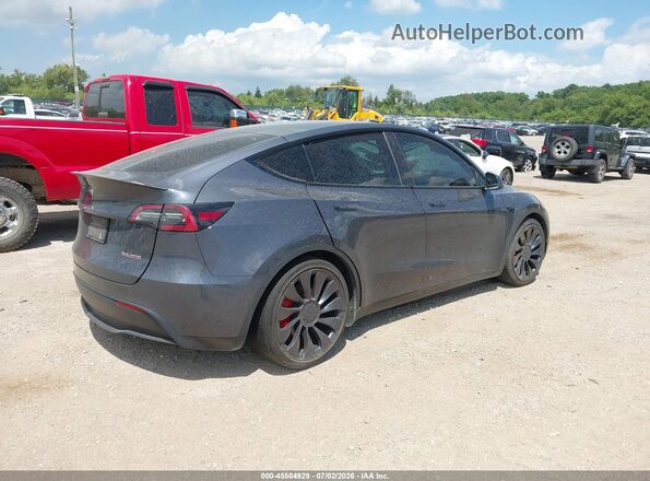 7SAYGDEF8NF546205 2022 TESLA MODEL Y Gray Trasero derecho