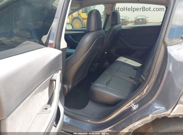 7SAYGDEF8NF546205 2022 TESLA MODEL Y Gray Vista de la etiqueta del VIN