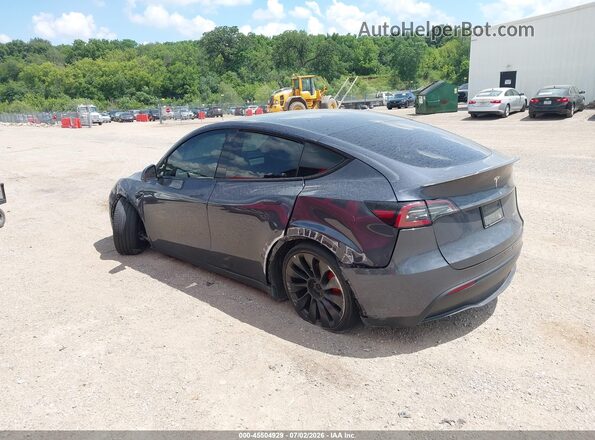 7SAYGDEF8NF546205 2022 TESLA MODEL Y Gray Trasero izquierdo