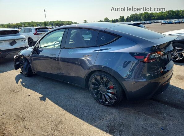 7SAYGDEF8NF546477 2022 TESLA MODEL Gray Задня ліва чверть