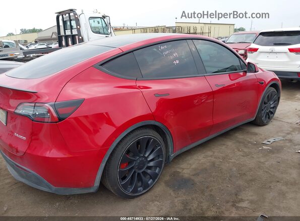 7SAYGDEF8PF848127 2023 TESLA MODEL Y Red უკანა მარჯვენა