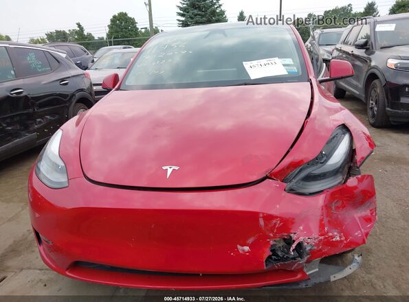 7SAYGDEF8PF848127 2023 TESLA MODEL Y Red წინა პანელის ხედი