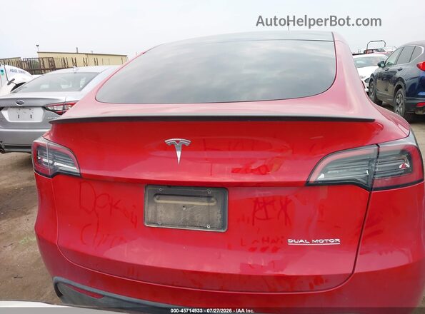 7SAYGDEF8PF848127 2023 TESLA MODEL Y Red 