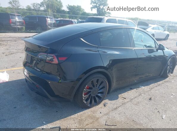 7SAYGDEF8PF875814 2023 TESLA MODEL Y Black უკანა მარჯვენა