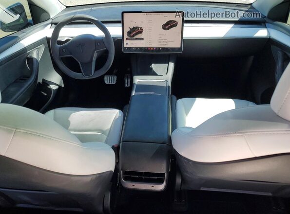 7SAYGDEF8PF948695 2023 TESLA MODEL Gray Vista del salpicadero