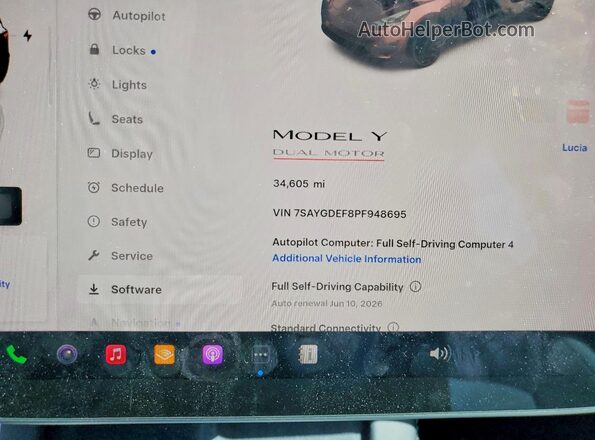 7SAYGDEF8PF948695 2023 TESLA MODEL Gray Vista del compartimento del motor