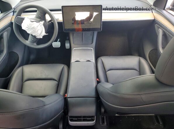 7SAYGDEF8SA348250 2025 TESLA MODEL Black Вид панелі приладів