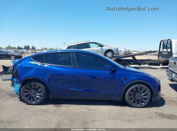 7SAYGDEF8SF232095 2025 TESLA MODEL Y Синий Вид щитка приборов