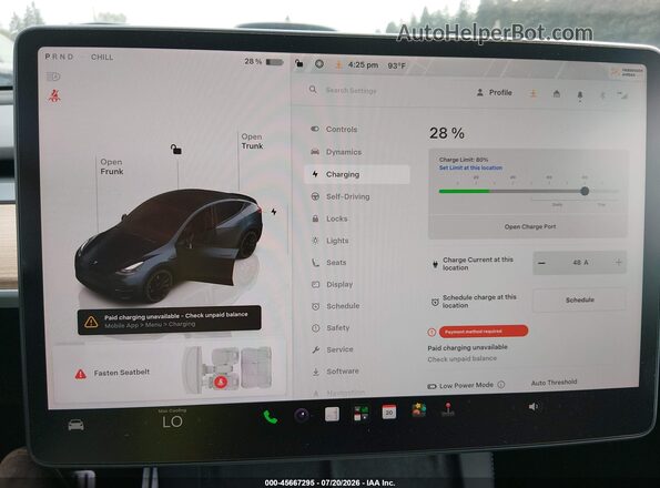 7SAYGDEF8SF265212 2025 TESLA MODEL Y Gray 