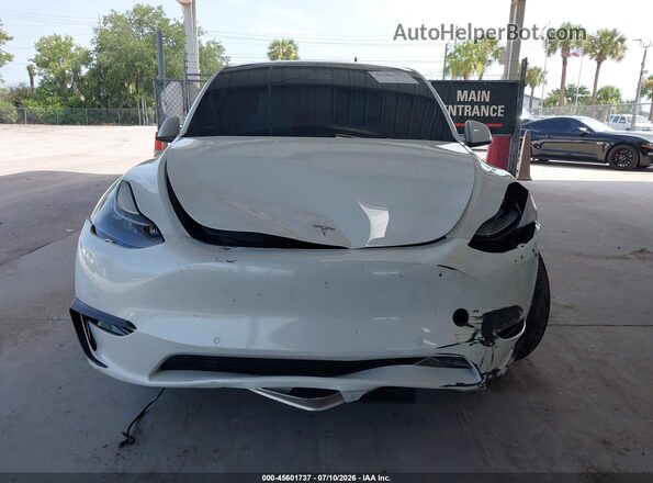 7SAYGDEF9NF380762 2022 TESLA MODEL Y White უკანა ხედი