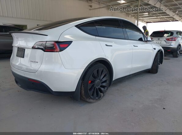7SAYGDEF9NF380762 2022 TESLA MODEL Y White უკანა მარჯვენა
