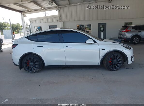 7SAYGDEF9NF380762 2022 TESLA MODEL Y White წინა პანელის ხედი