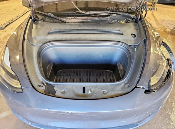 7SAYGDEF9NF397660 2022 TESLA MODEL Charcoal ძრავის განყოფილების ხედი