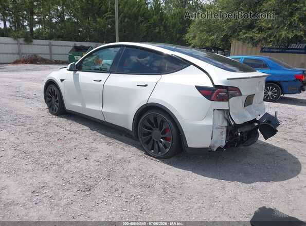 7SAYGDEF9NF414666 2022 TESLA MODEL Y White Tył lewy