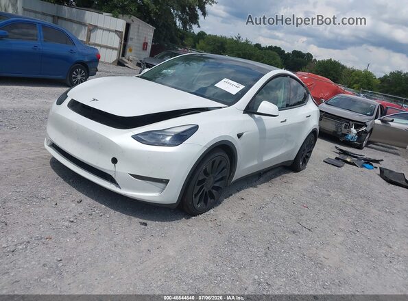 7SAYGDEF9NF414666 2022 TESLA MODEL Y White Przód lewy