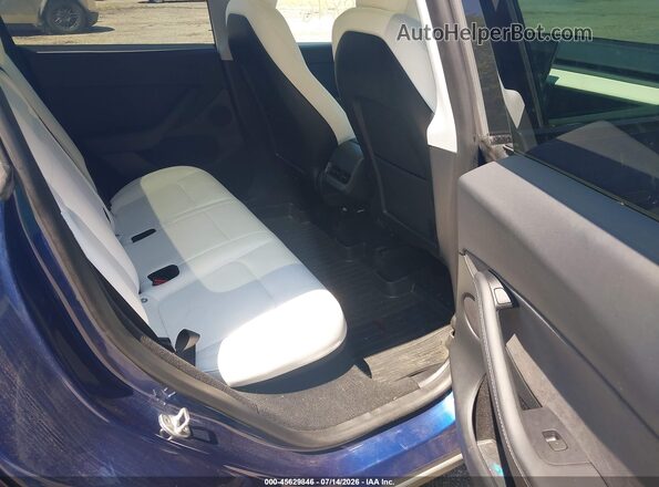 7SAYGDEF9PF645733 2023 TESLA MODEL Y Blue Widok naklejki z numerem VIN