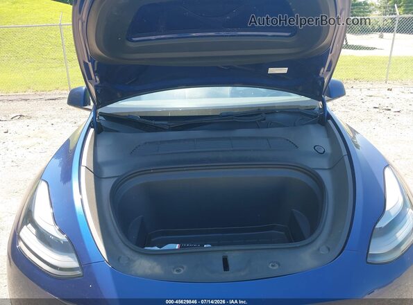 7SAYGDEF9PF645733 2023 TESLA MODEL Y Blue Widok z tyłu