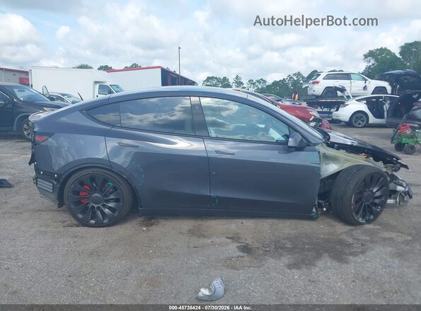 7SAYGDEF9PF840523 2023 TESLA MODEL Y Gray Vista del cuadro de instrumentos