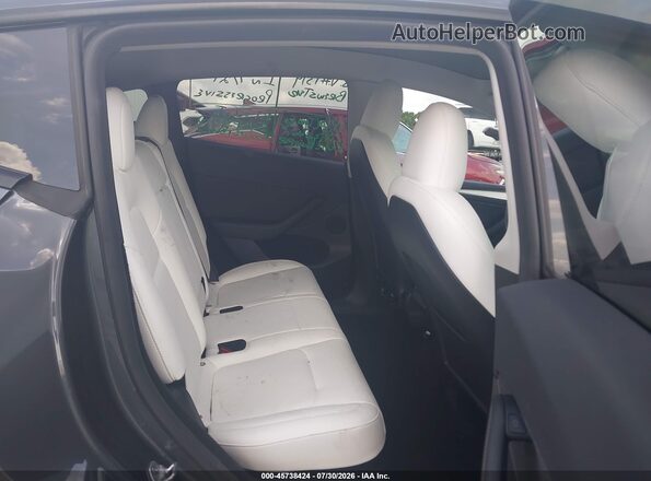 7SAYGDEF9PF840523 2023 TESLA MODEL Y Gray Vista de la etiqueta del VIN