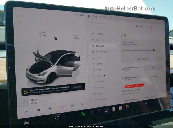 7SAYGDEF9RF081035 2024 TESLA MODEL Y Белый 